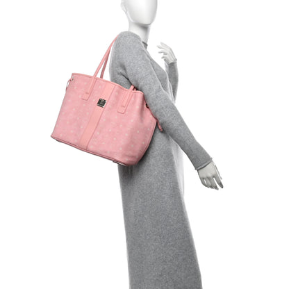 MCM Visetos Medium Liz Reversible Shopper Tote Blossom Pink 2 of 19