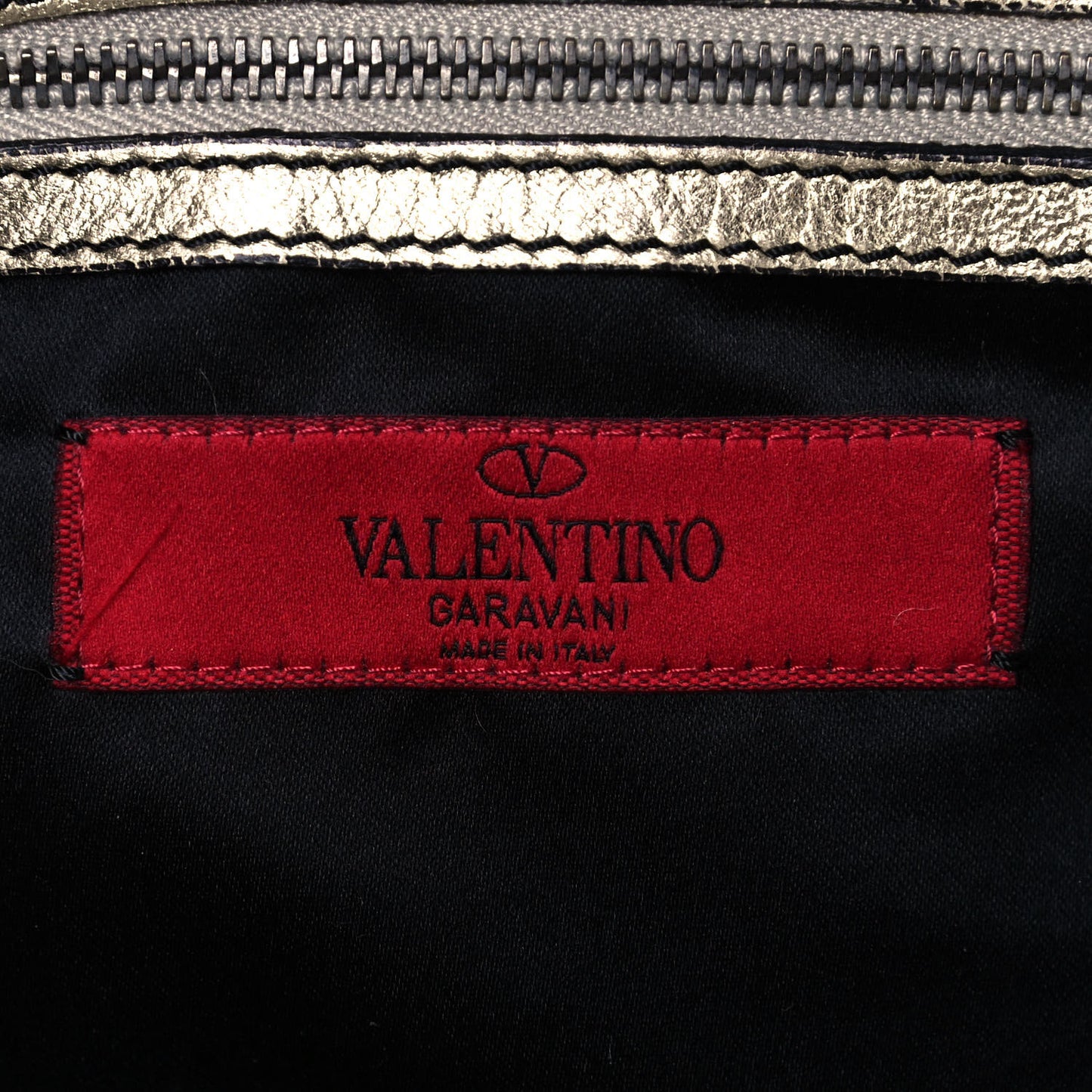 Metallic Nappa 360 Bow Shoulder Bag Gold