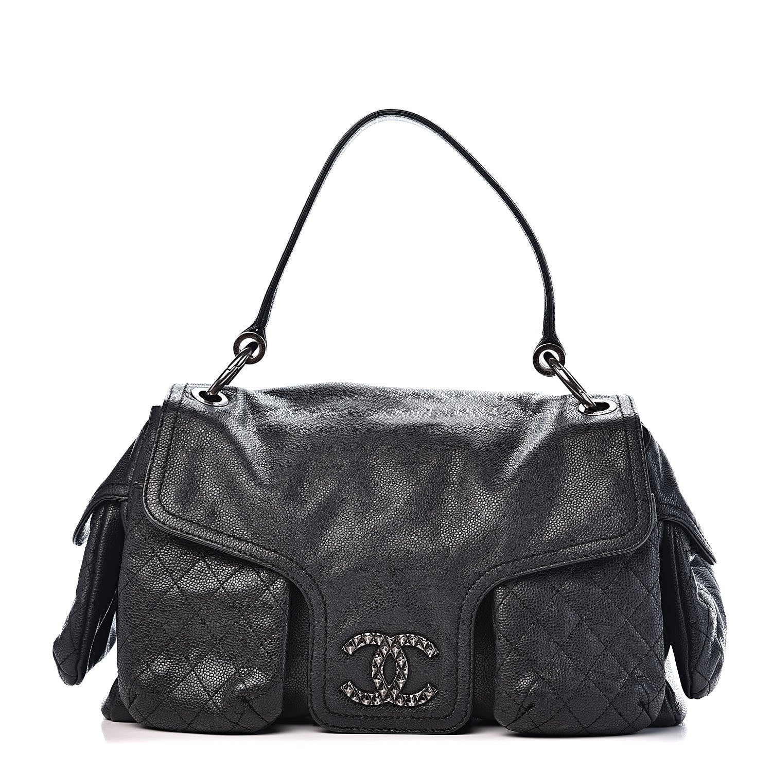 Chanel Caviar Quilted Mademoiselle Satchel Black 1 of 16