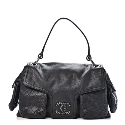 Chanel Caviar Quilted Mademoiselle Satchel Black 1 of 16