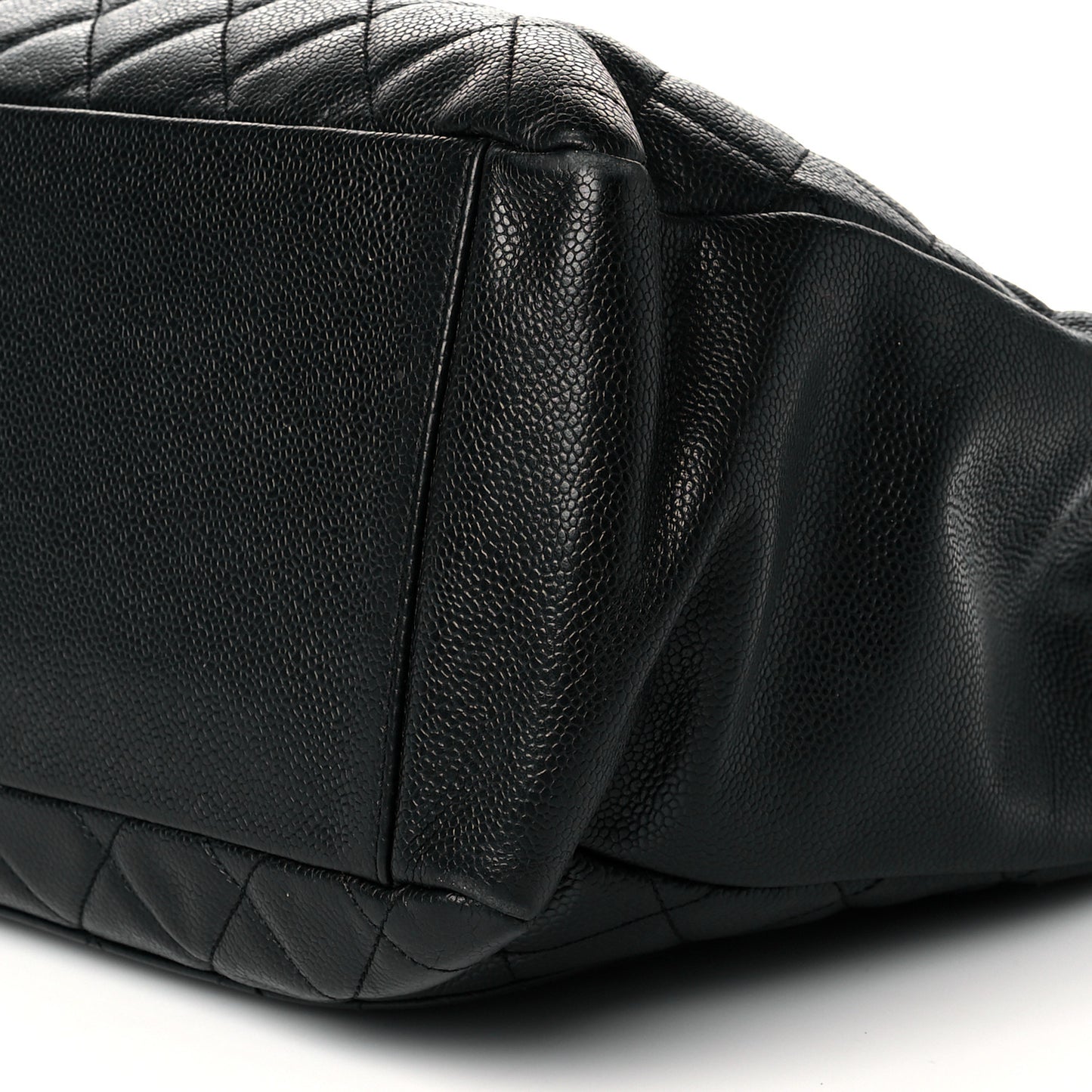 Caviar Quilted Grand Shopping Tote GST Black