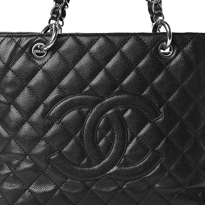 Chanel Caviar Quilted Grand Shopping Tote GST Black 24 of 24