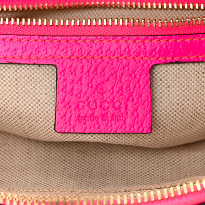 Gucci Canvas Flora Floral Shoulder Bag White Fuchsia Fluo 6 of 11