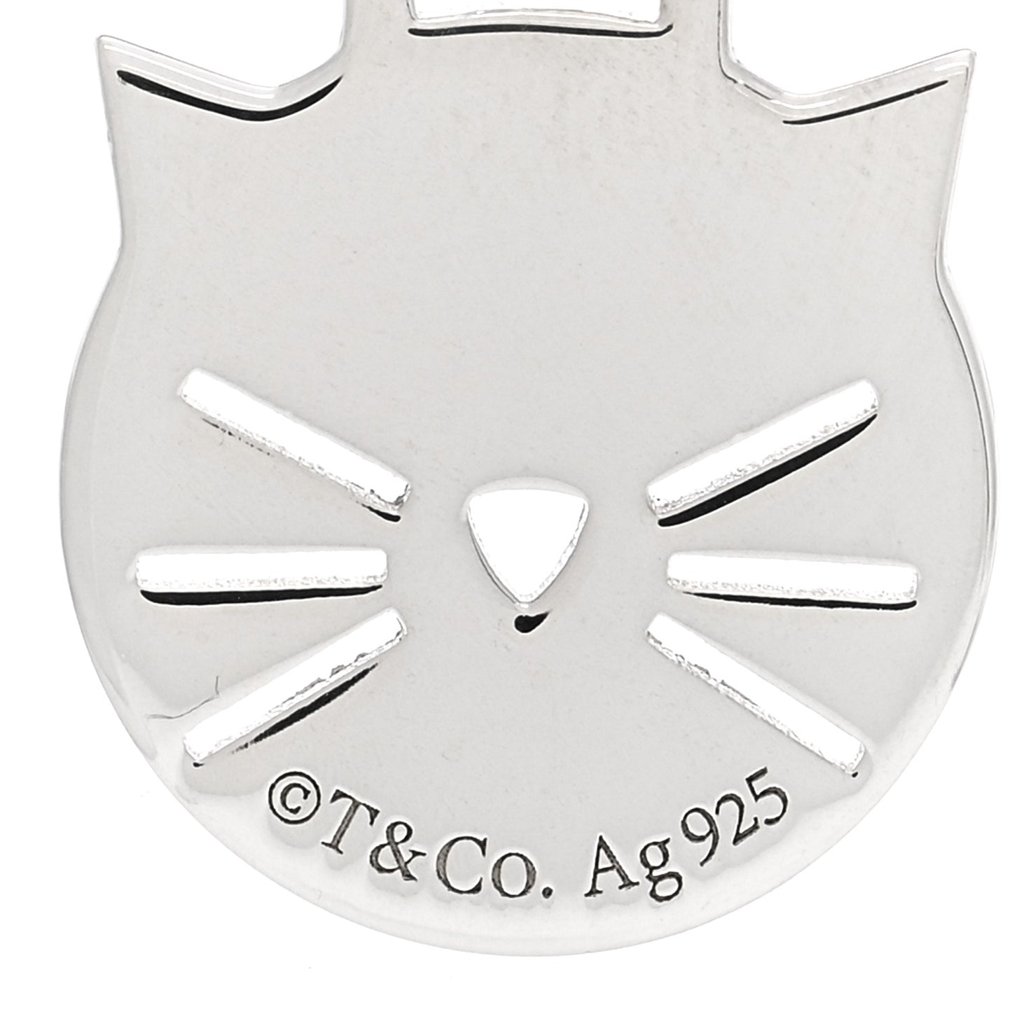 Sterling Silver Return to Tiffany Cat Charm