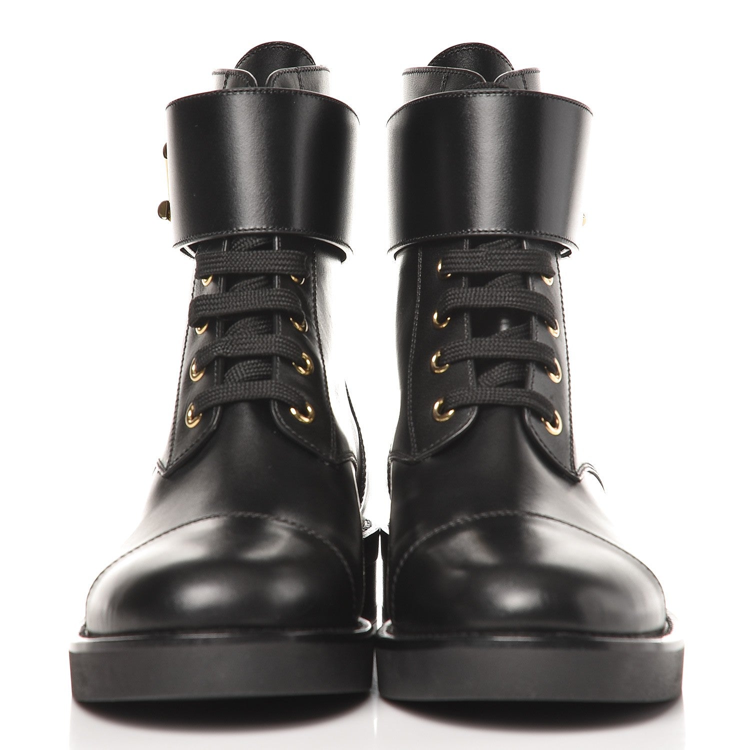 Louis Vuitton Calfskin Wonderland Ranger Boots 36 Black 3 of 8
