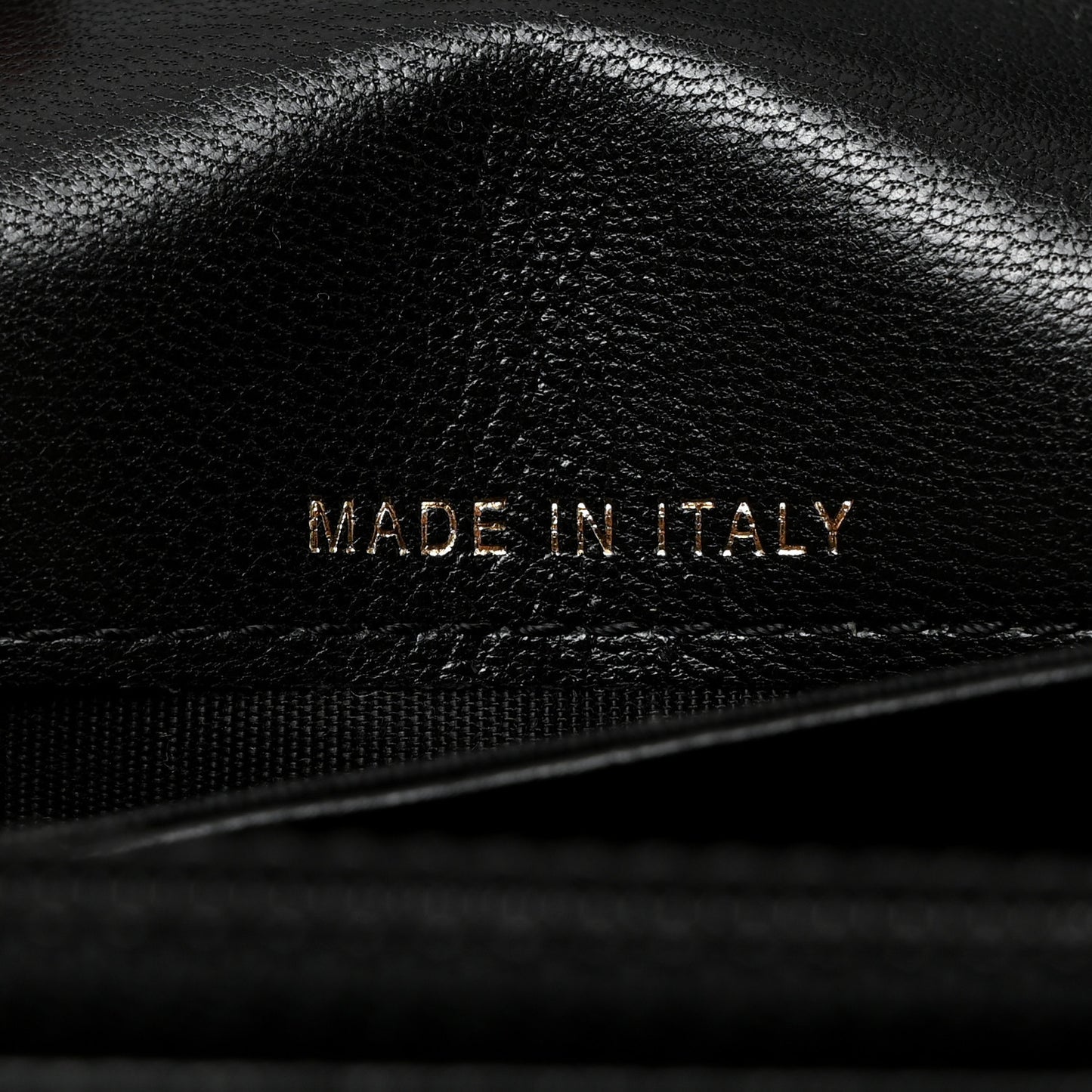 Lambskin Quilted 19 Flap Wallet Black
