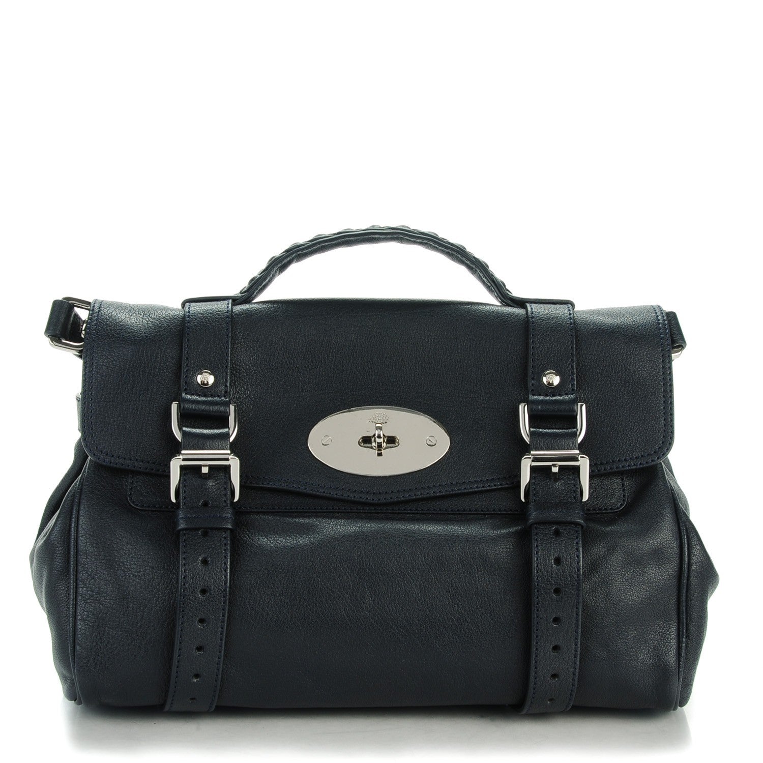 Mulberry Polished Buffalo Medium Alexa Midnight Blue 1 of 9