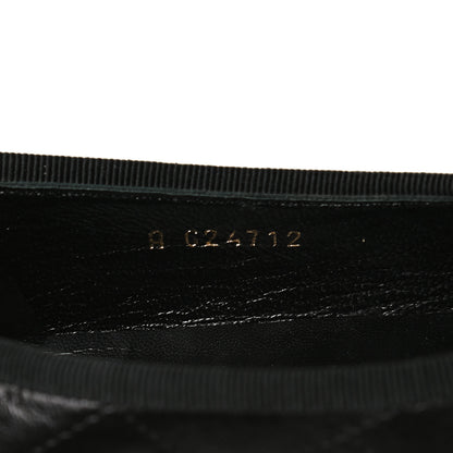 Chanel Lambskin Quilted Cambon Ballerina Flats 36 Black 8 of 9