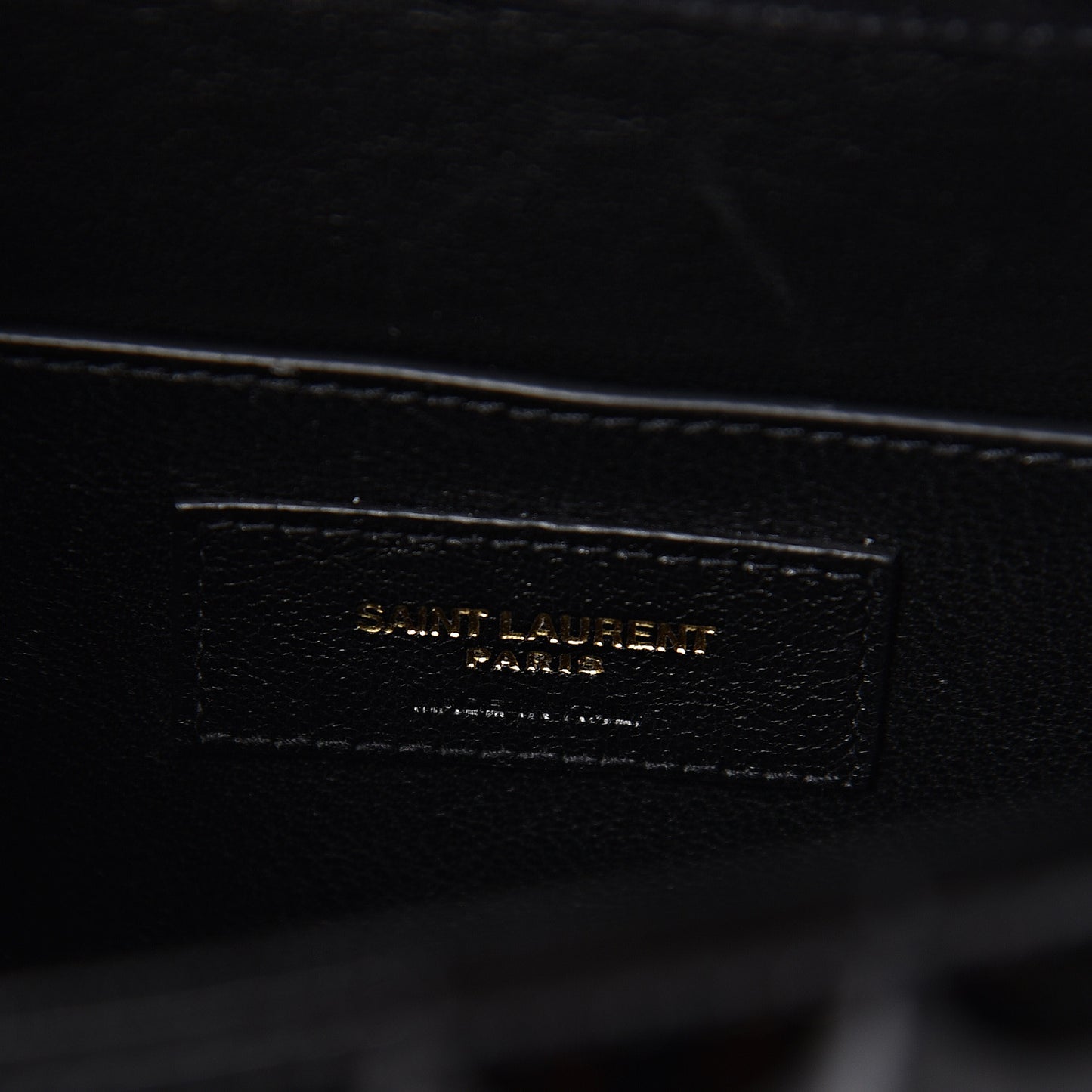 Patent Matelasse Monogram Large Vicky Chain Bag Black