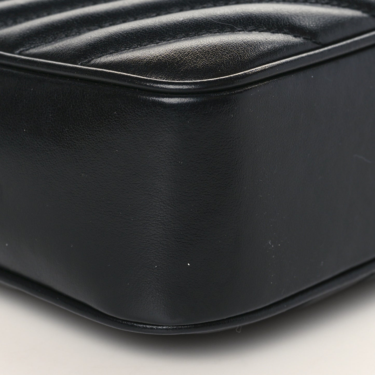 Calfskin Matelasse Monogram Monochrome Lou Camera Bag Black