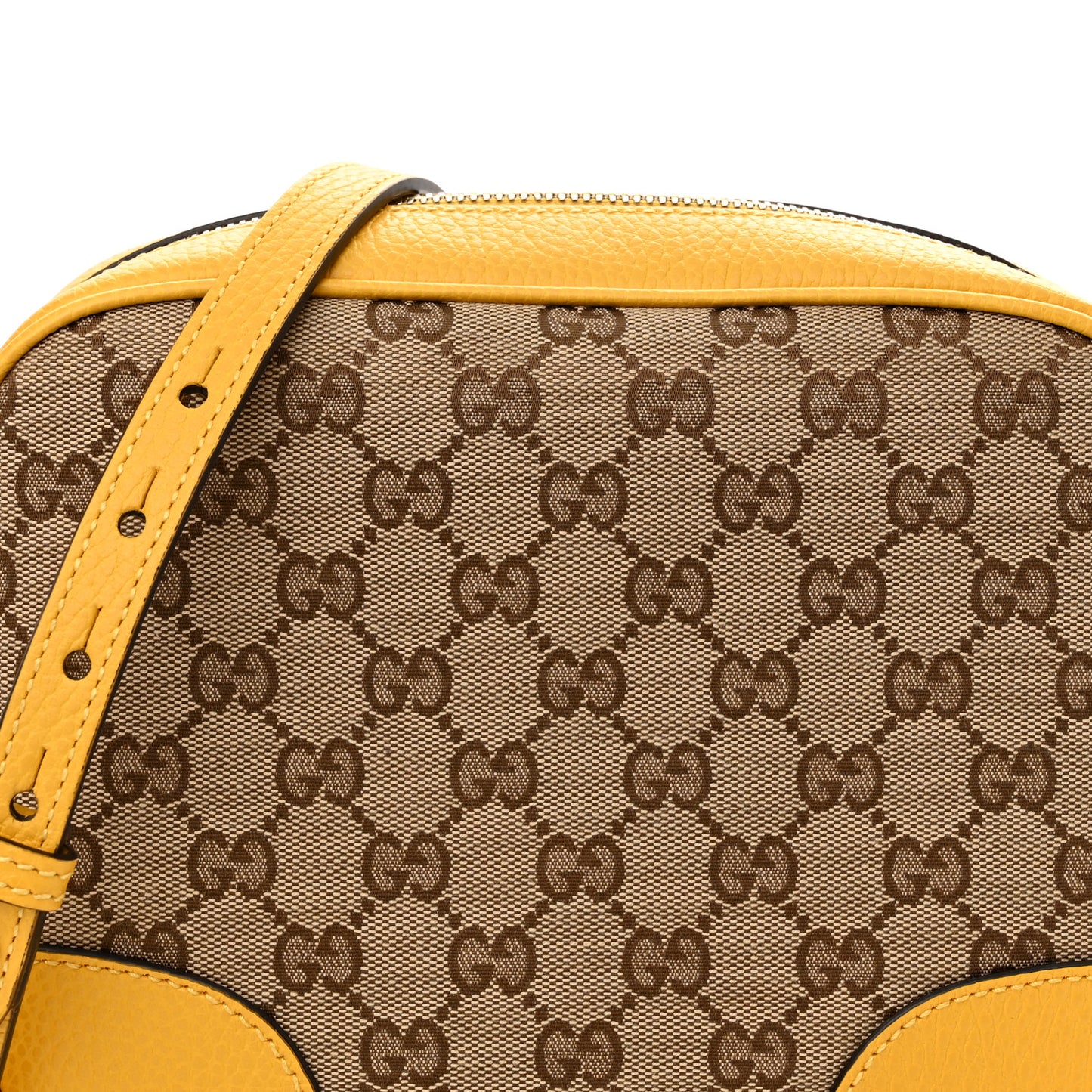 Monogram Dollar Calfskin Mini Bree Messenger Bag Beige Ebony New Buttercup