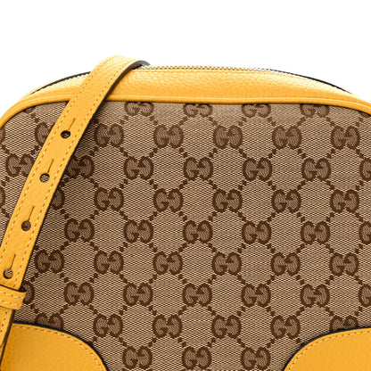 Gucci Monogram Dollar Calfskin Mini Bree Messenger Bag Beige Ebony New Buttercup 8 of 11