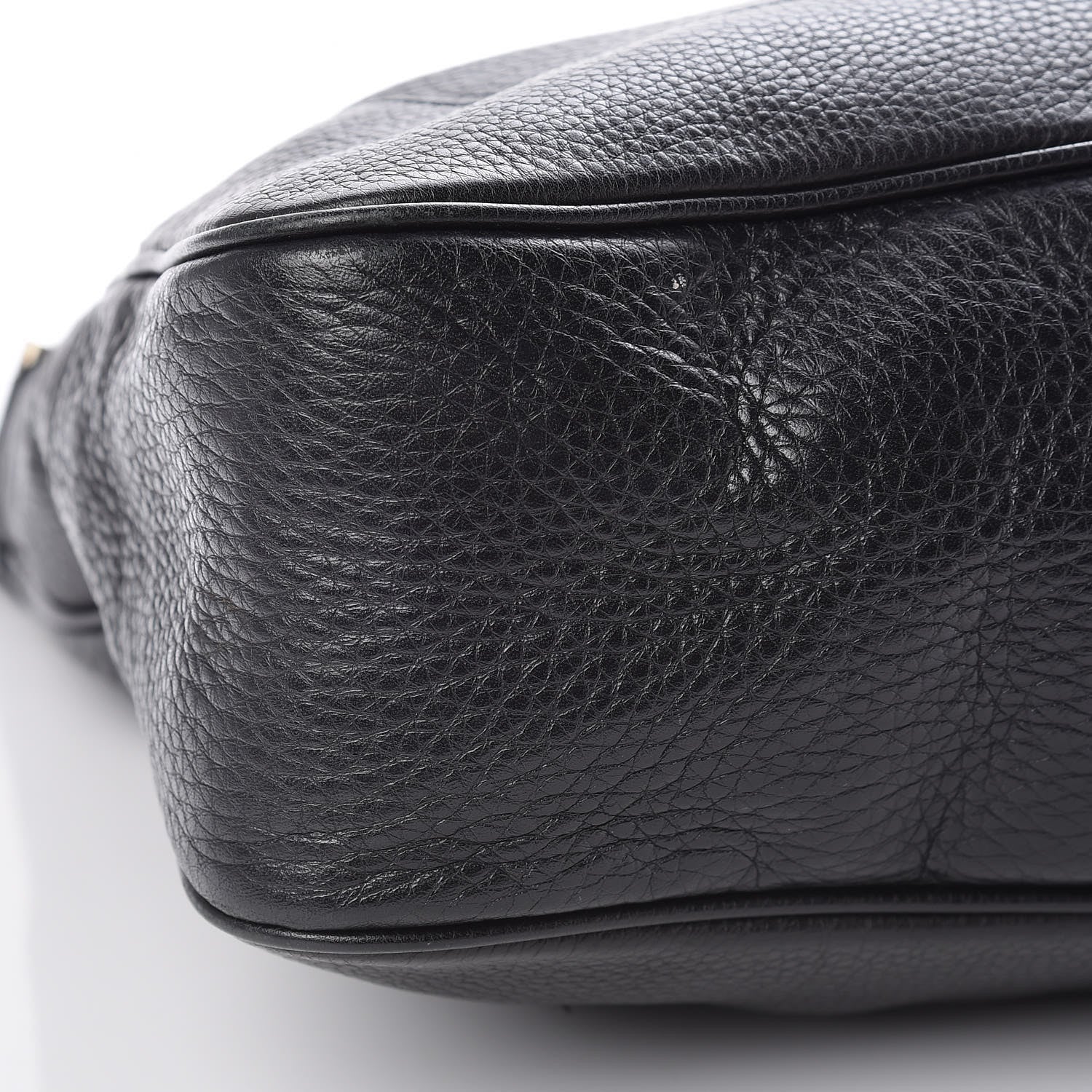 Gucci Pebbled Calfskin Medium Diana Bamboo Shoulder Bag Black 8 of 10