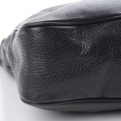 Gucci Pebbled Calfskin Medium Diana Bamboo Shoulder Bag Black 8 of 10