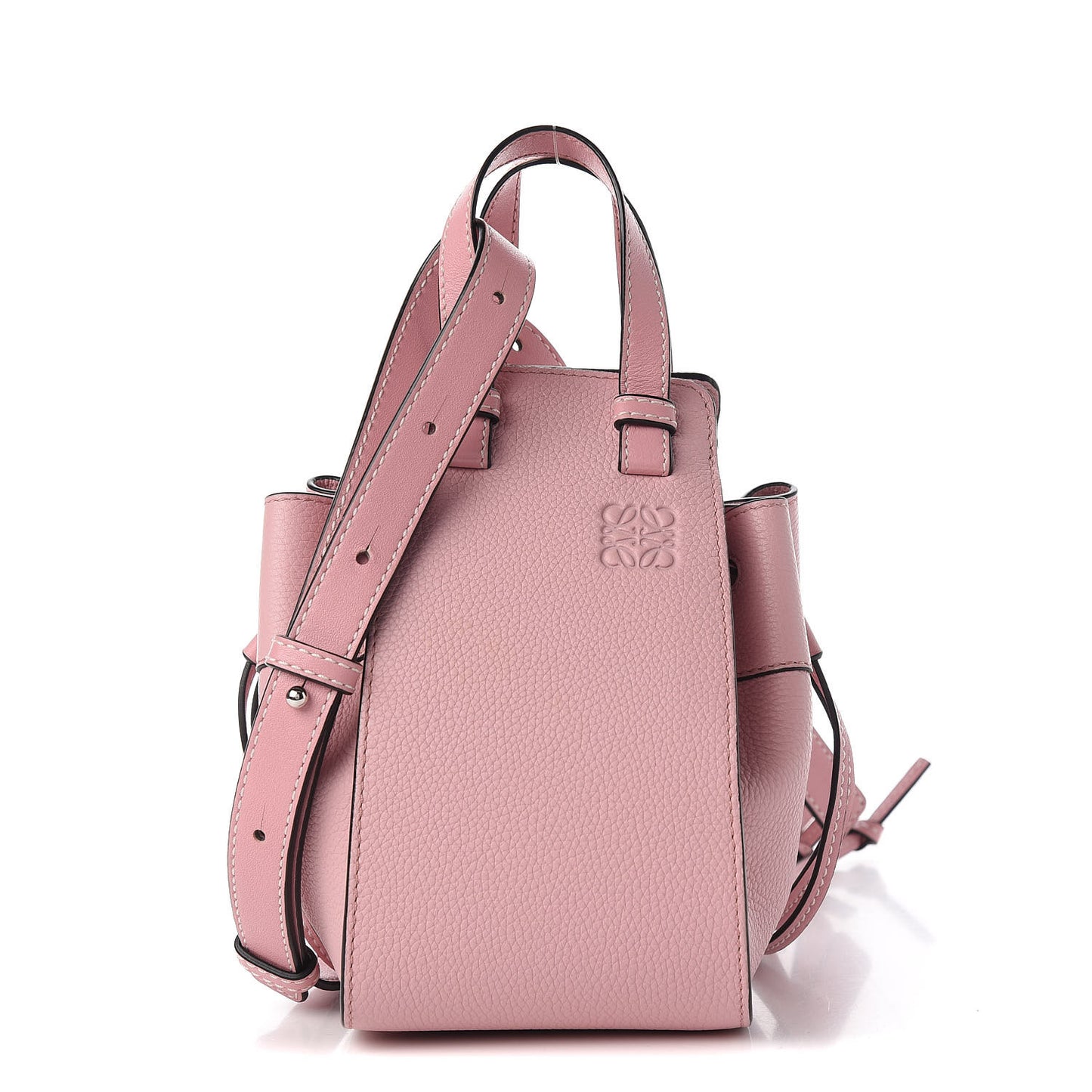Calfskin Mini Hammock Shoulder Bag Pastel Pink