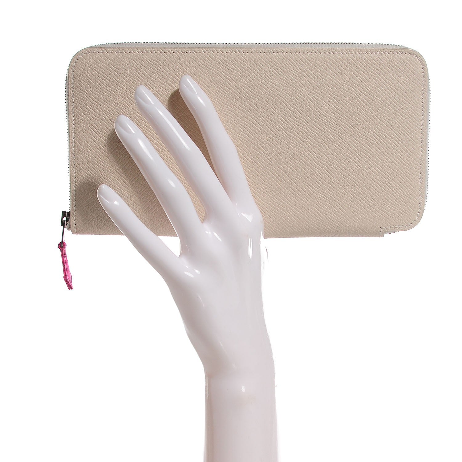 Hermes Silk'in Wallet Craie Rose Tyrien 10 of 19