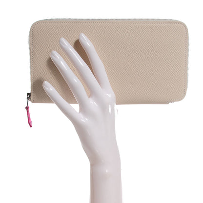 Hermes Silk'in Wallet Craie Rose Tyrien 10 of 19