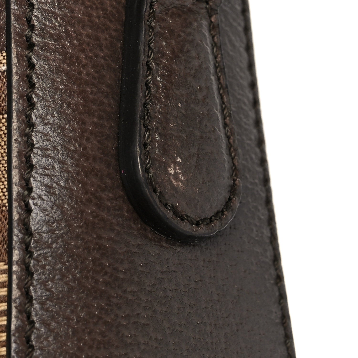 Gucci Monogram Jumbo GG Textured Dollar Calfskin Web Messenger Shoulder Bag Camel Ebony New Acero 11 of 15