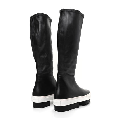 Givenchy Lambskin Platform Knee Boots 37 Black 4 of 7