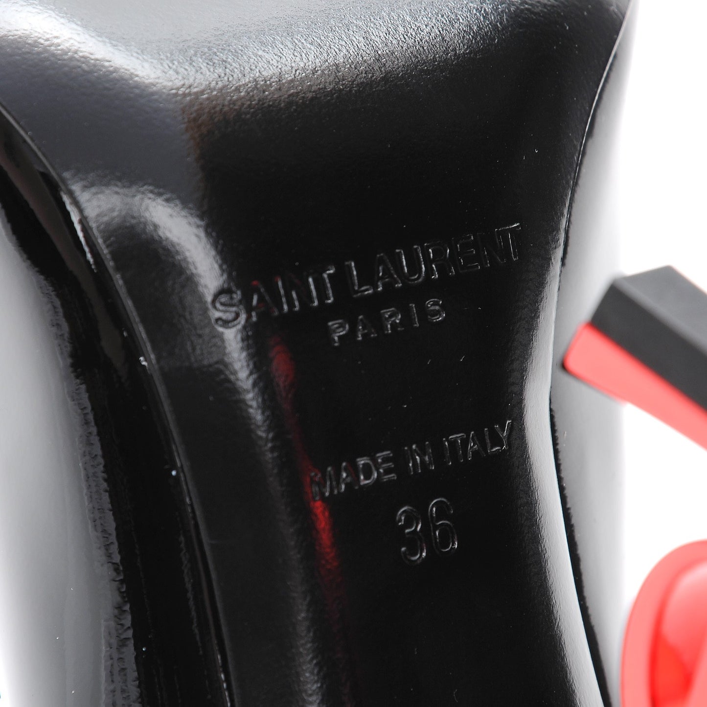 Patent Opyum 100 Pumps 36 Black Red