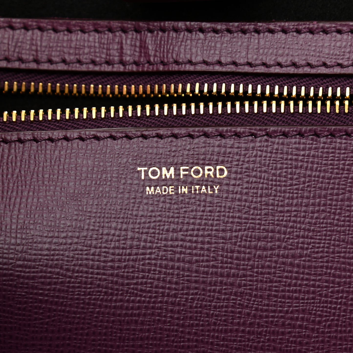 Grained Calfskin Small T Tote Bordeaux