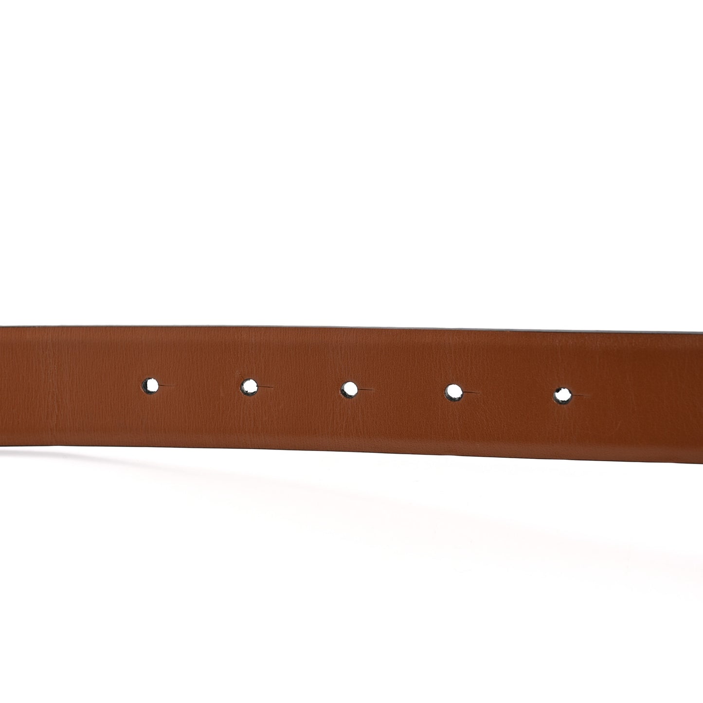 Glossy Calfskin VLogo Reversible 30mm Belt 85 34 Saddle Brown Black
