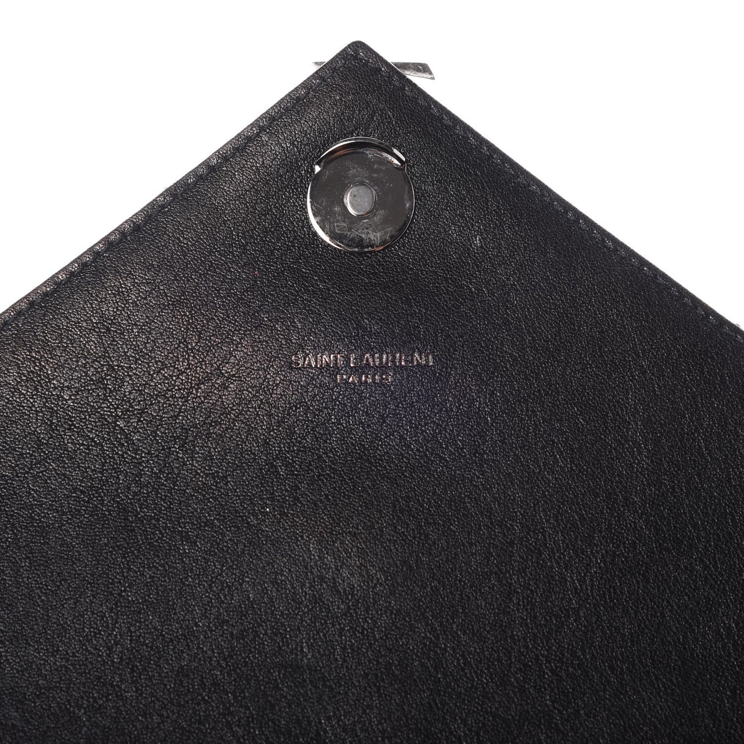 Calfskin Matelasse Diamond Quilted Monogram Medium College Bag Black