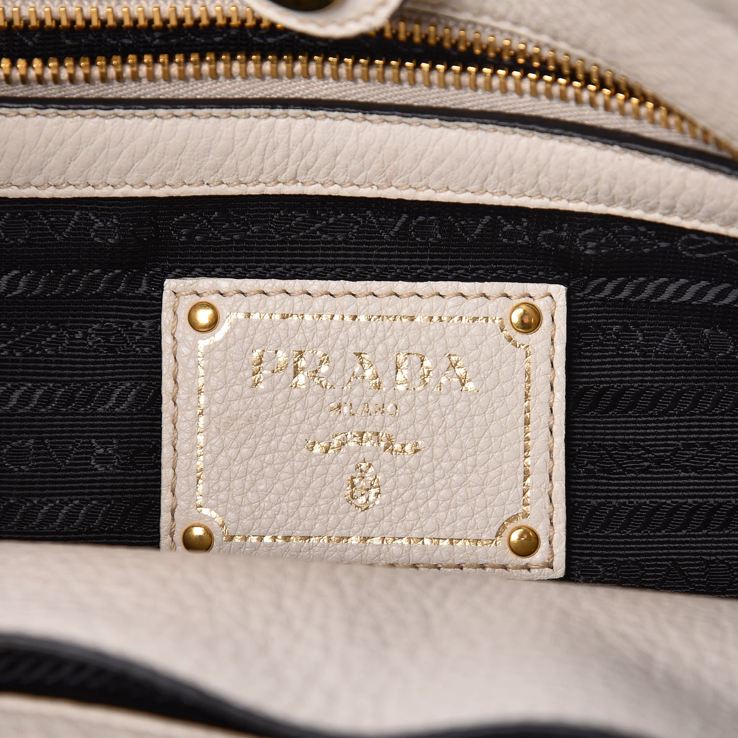 Vitello Daino Shopping Tote White