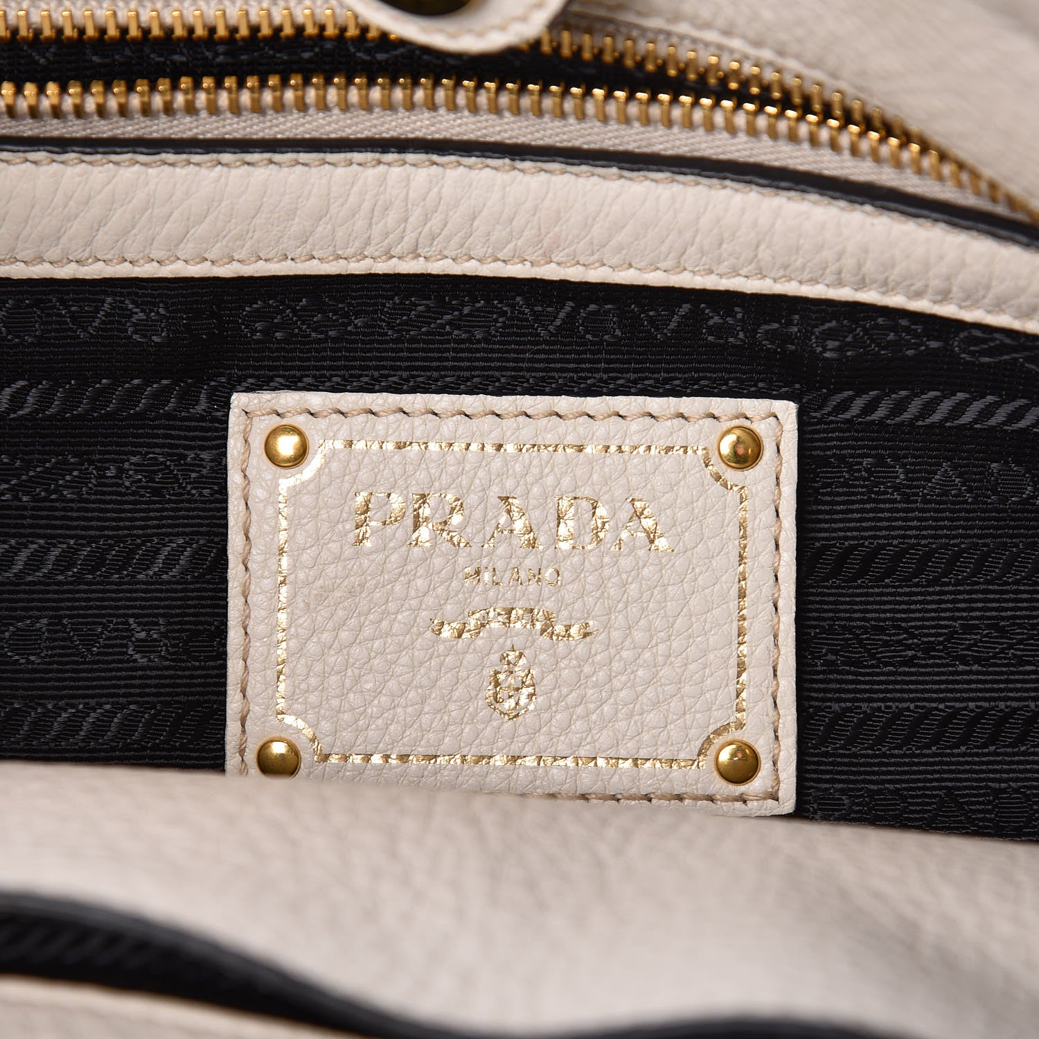 Prada Vitello Daino Shopping Tote White 6 of 12