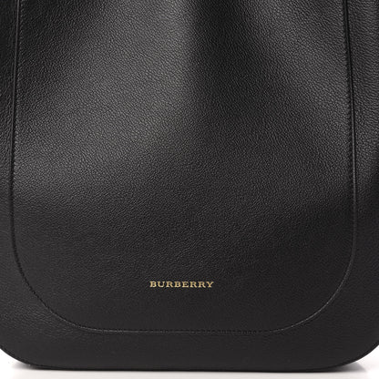 Burberry Grainy Calfskin Small Elmstone Hobo Black 10 of 10