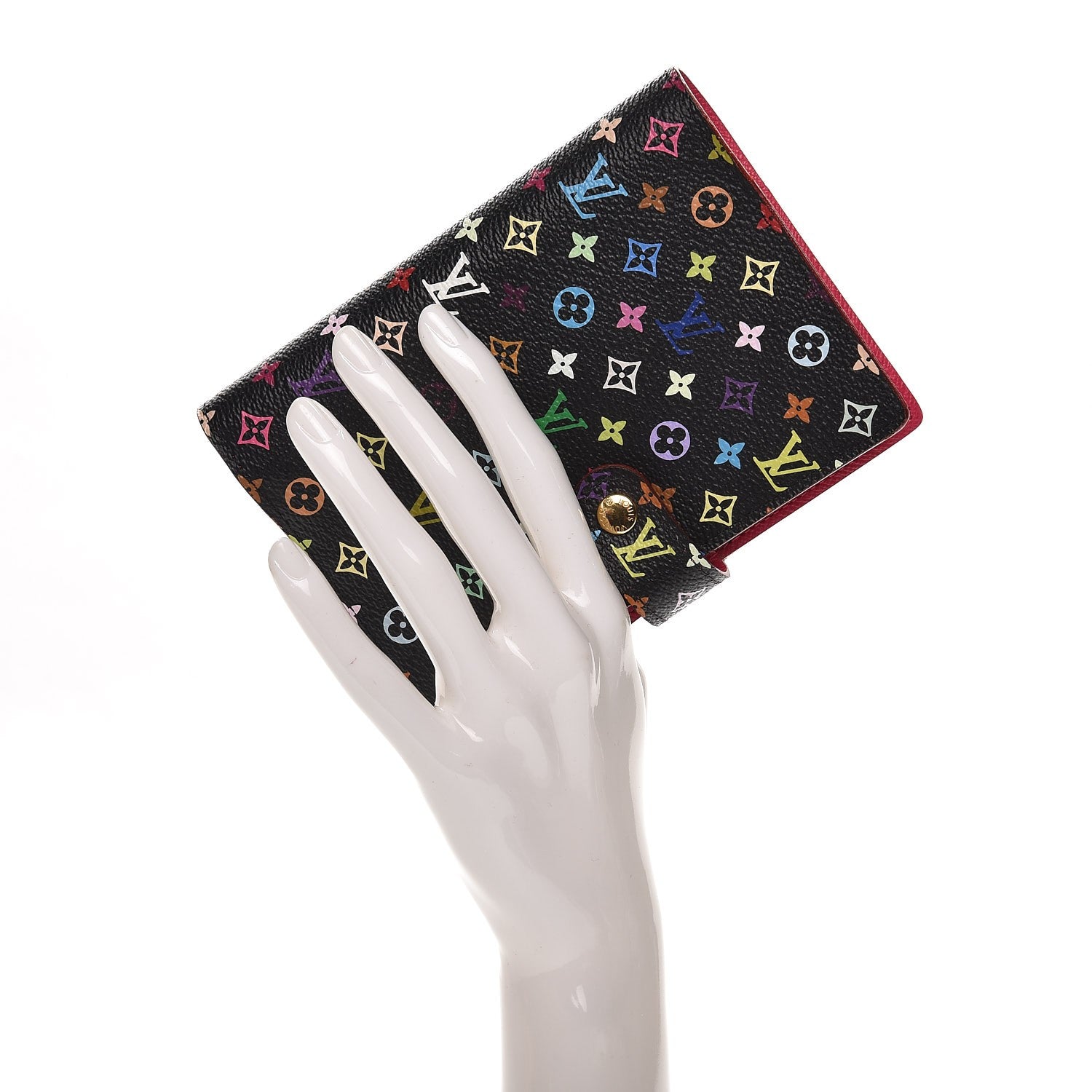 Louis Vuitton Monogram Multicolor Small Ring Agenda Cover Black Grenade 2 of 9