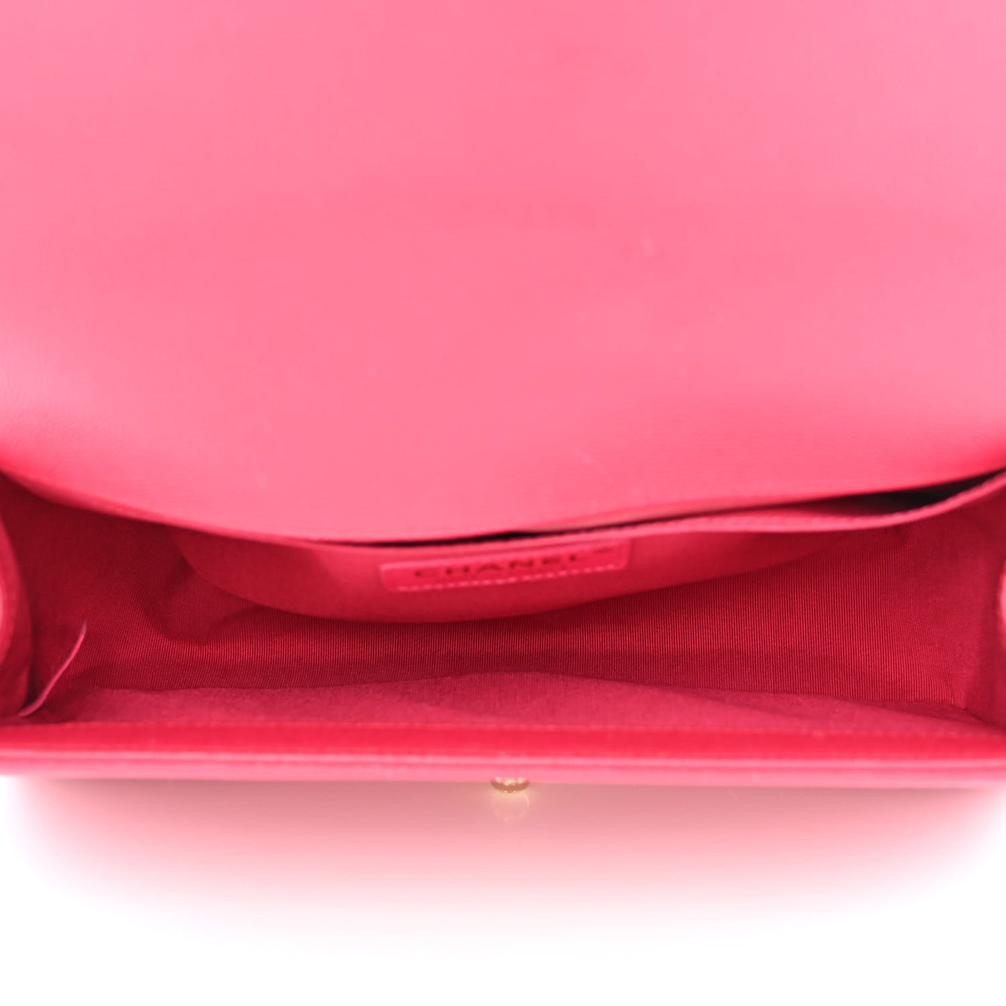 Caviar Quilted Medium Boy Flap Dark Pink