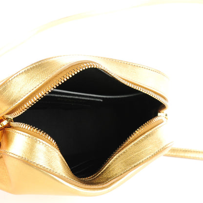 Saint Laurent Metallic Calfskin Small Classic Monogram Camera Bag Gold 5 of 7
