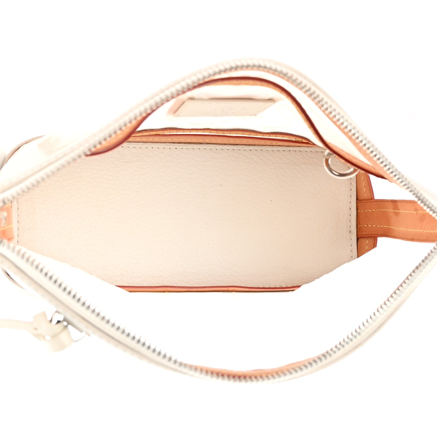 Monogram Transparence Transparent Lockit Clutch White