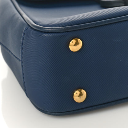 Burberry Trench Calfskin Small DK88 Top Handle Bag Ink Blue 7 of 8