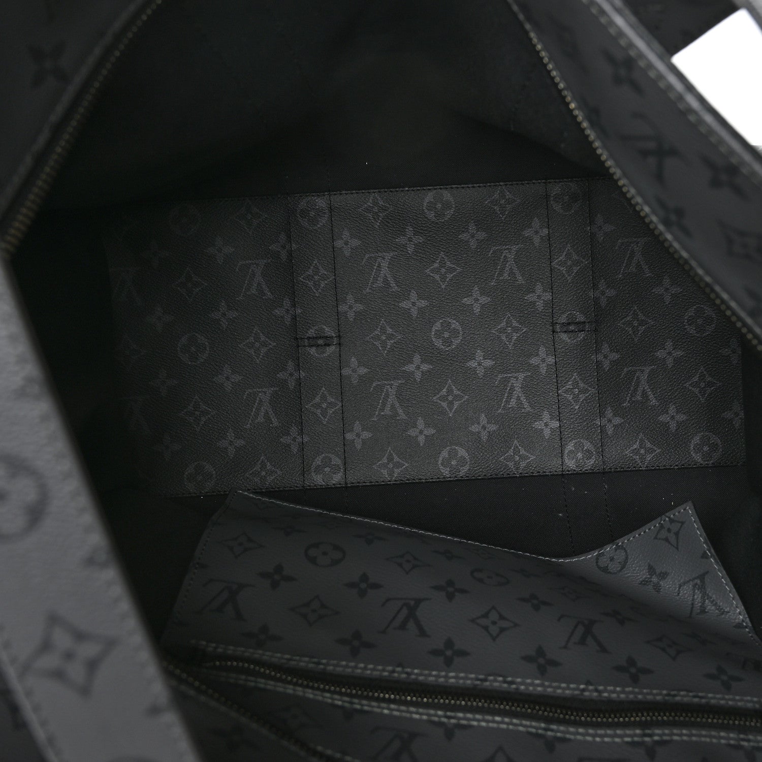 Louis Vuitton Monogram Eclipse Cabas Zippe GM Black 5 of 5