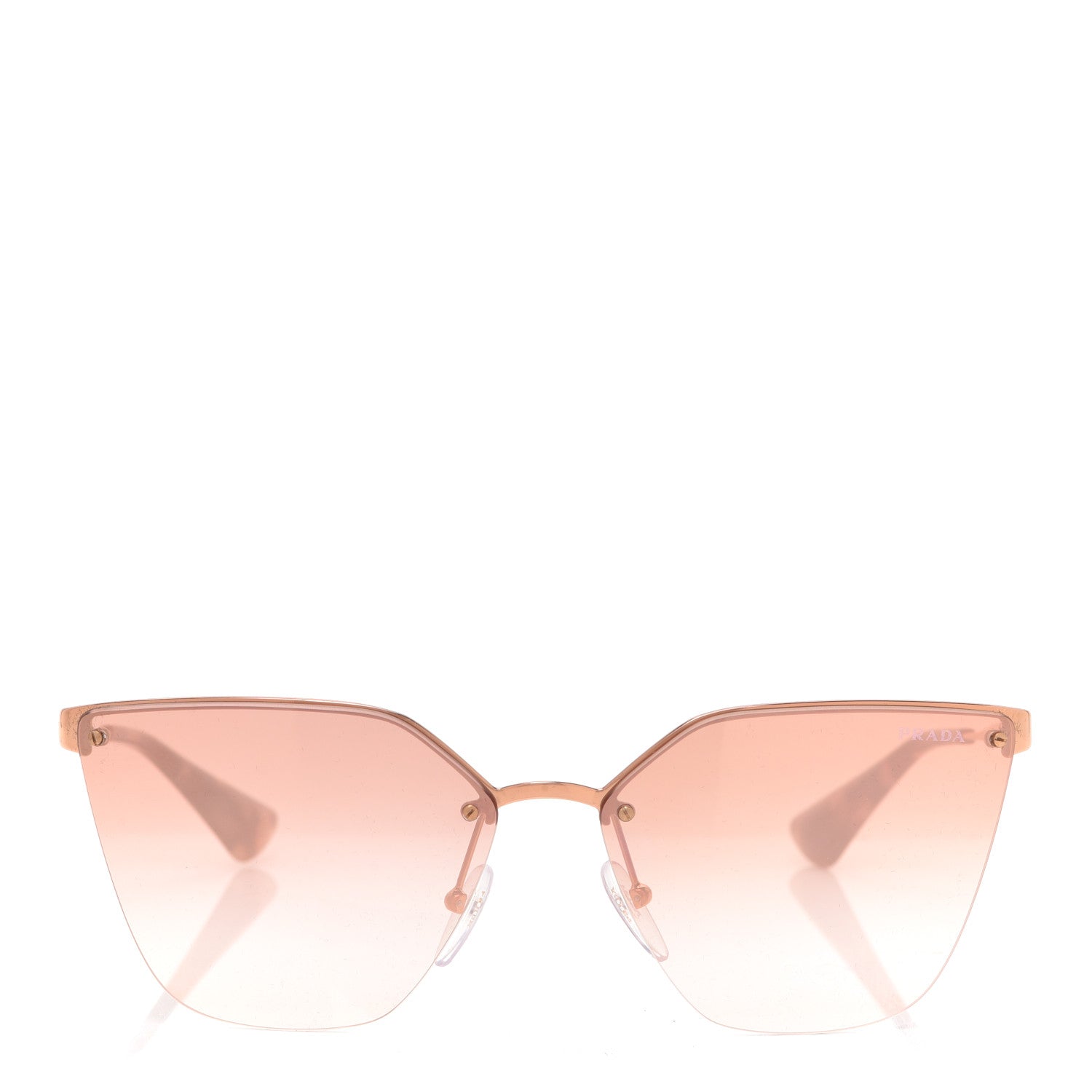 Prada Cat Eye Sunglasses SPR 68T Gold 2 of 7
