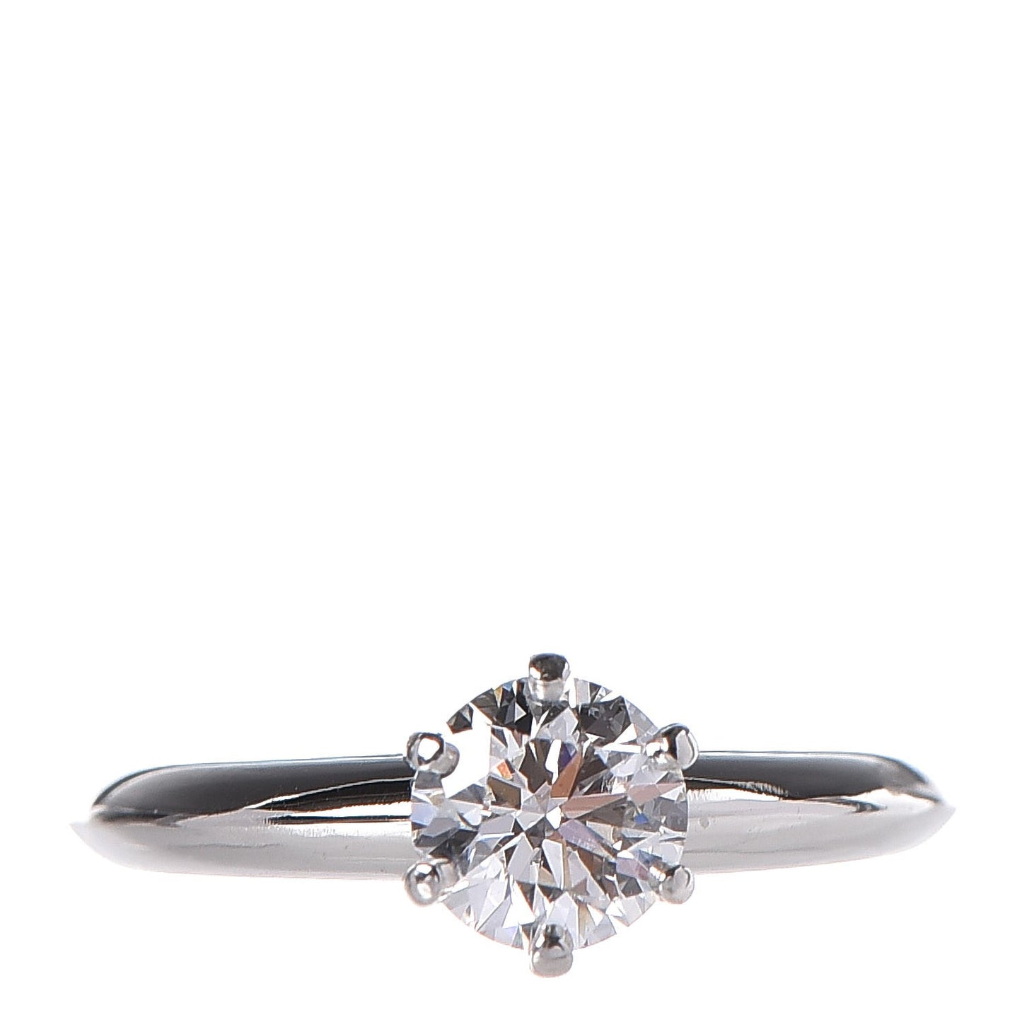 Platinum Diamond .80ct Solitaire Engagement Ring 52 6