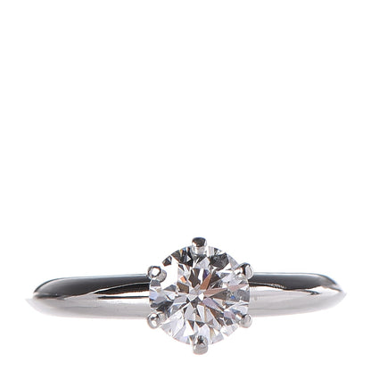 Tiffany Platinum Diamond .80ct Solitaire Engagement Ring 52 6 1 of 10