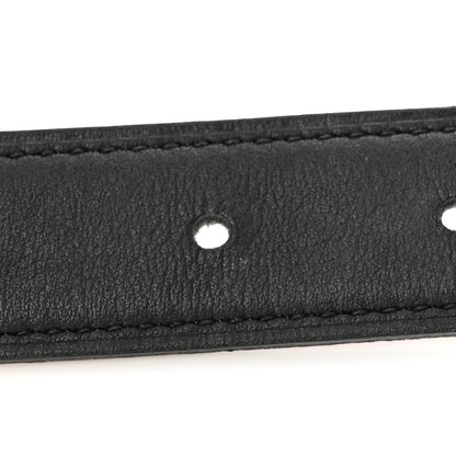 Hermes Swift Epsom 24mm H au Carre Twist Belt 90 36 Black Gold 6 of 7