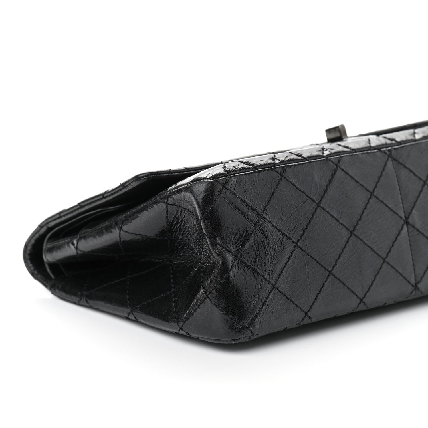 Chanel Glazed Calfskin Quilted 2.55 Reissue 226 Flap So Black 6 of 9
