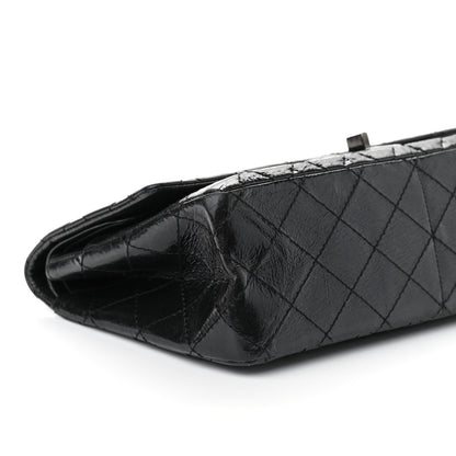Chanel Glazed Calfskin Quilted 2.55 Reissue 226 Flap So Black 6 of 9