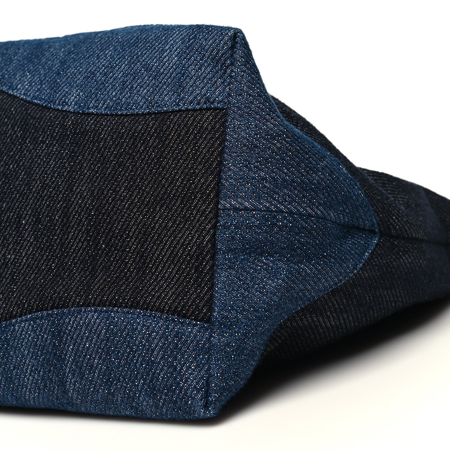 Chanel Denim Large Two Tone CC Shopping Tote Blue 12 of 12