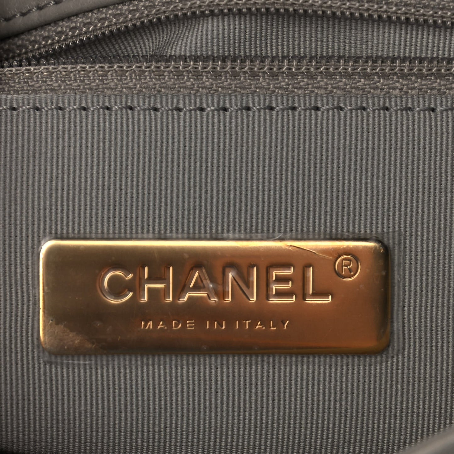 Goatskin Quilted Medium Chanel 19 Flap Grey