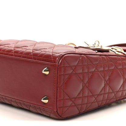 Christian Dior Lambskin Cannage Small My ABCDior Lady Bordeaux 10 of 10