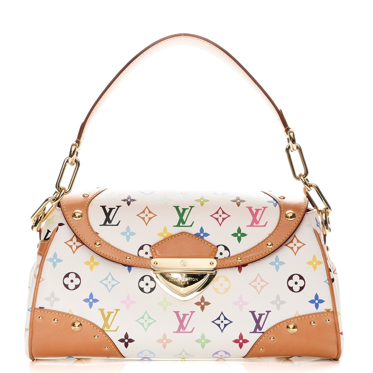 Monogram Multicolor Beverly MM White
