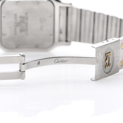 Cartier Stainless Steel 18K Yellow Gold 29mm Santos De Galbee Quartz Watch 5 of 6