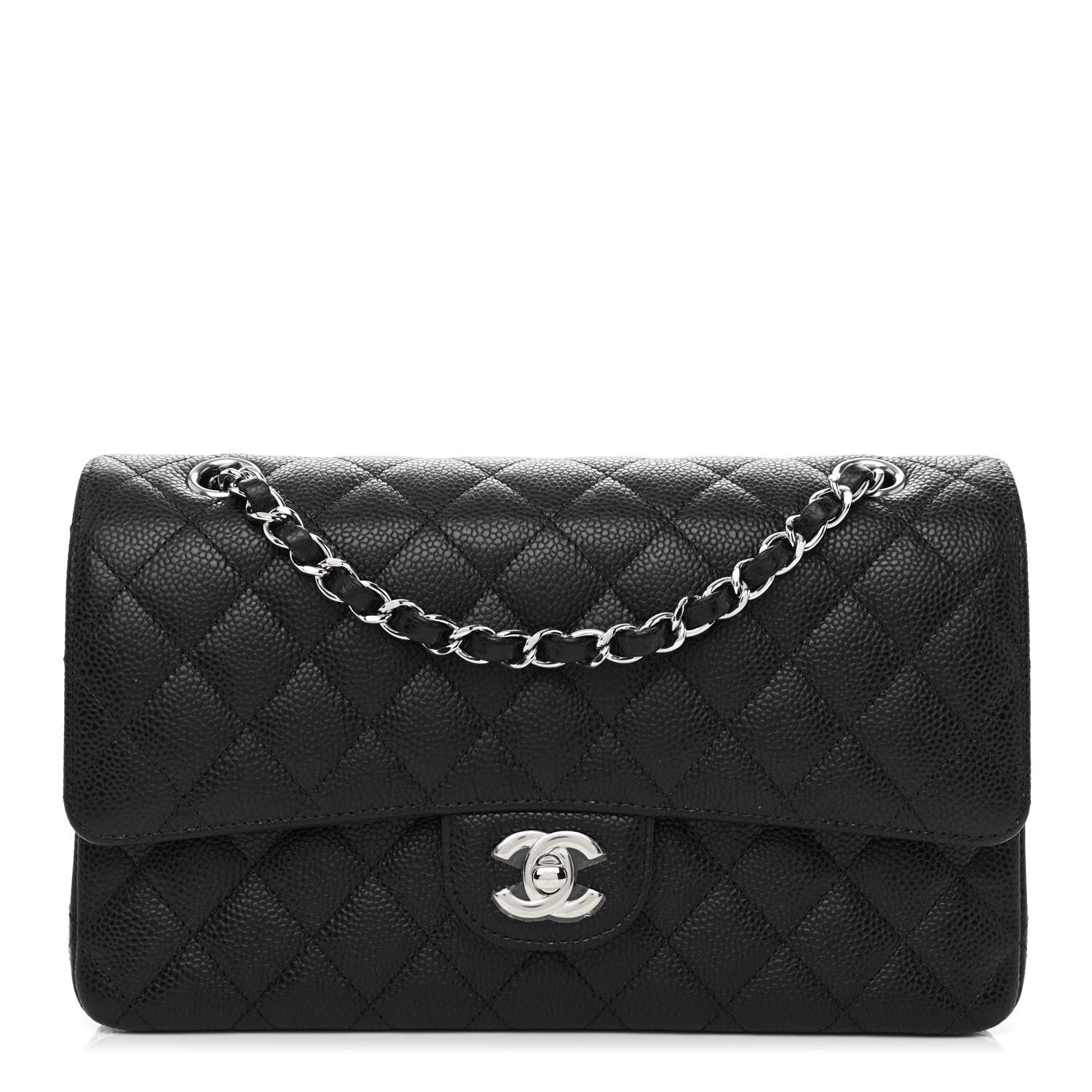 Chanel Caviar Quilted Medium Double Flap Black 1 of 11