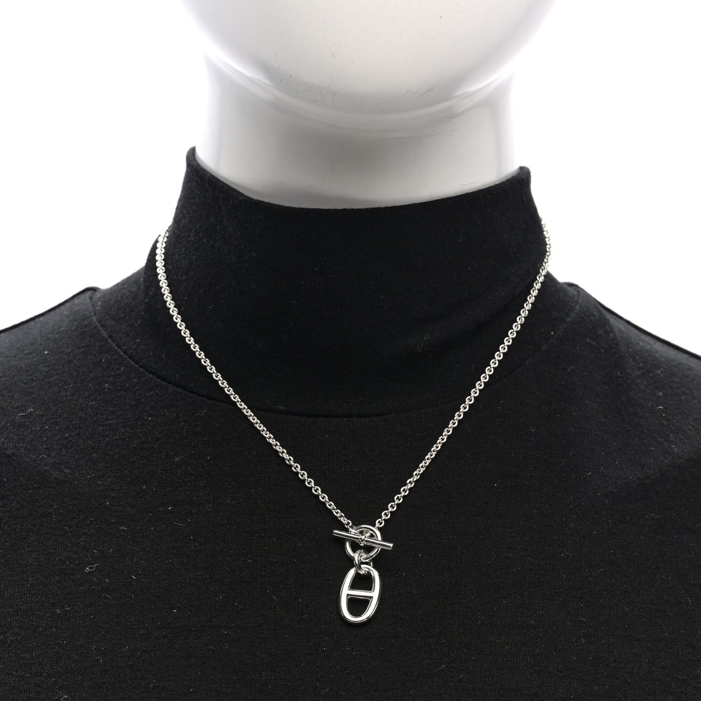 Sterling Silver Amulette Chaine d'Ancre Necklace