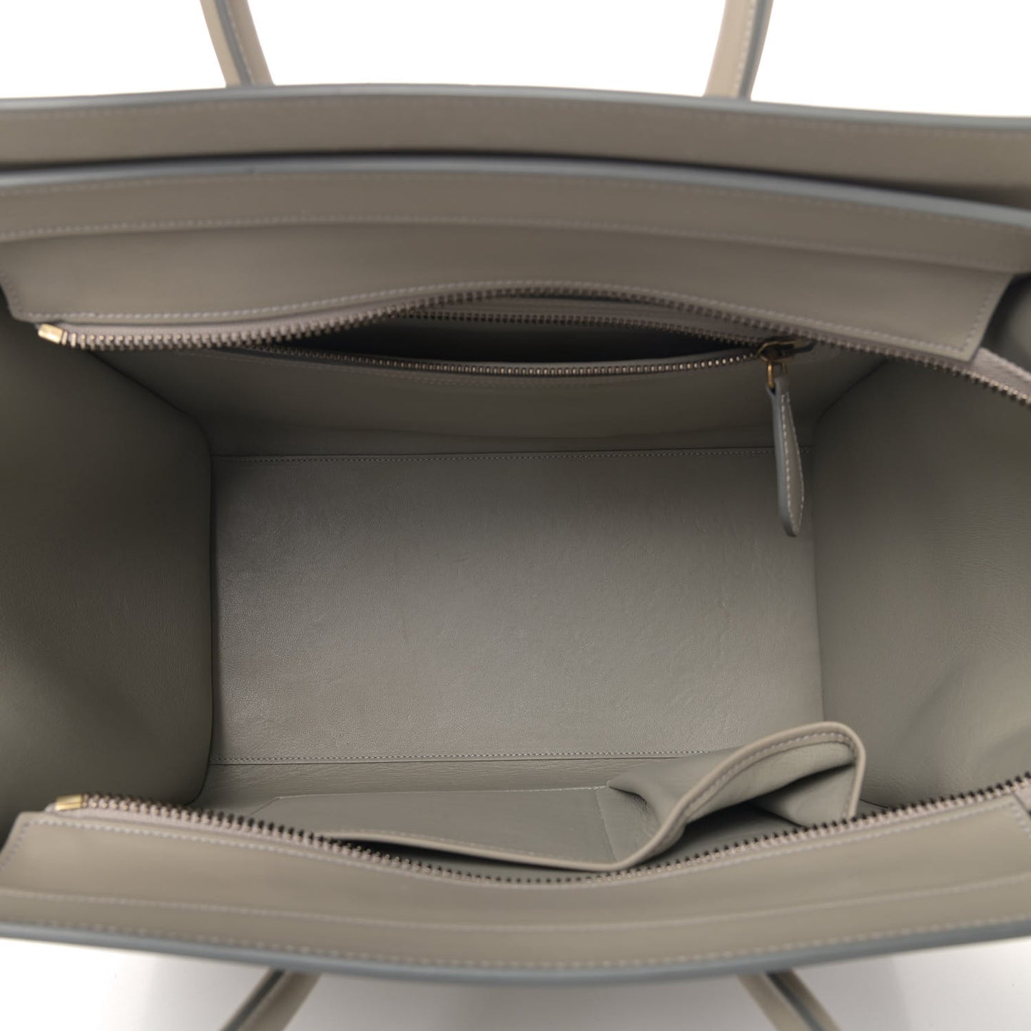 Smooth Calfskin Mini Luggage Light Grey